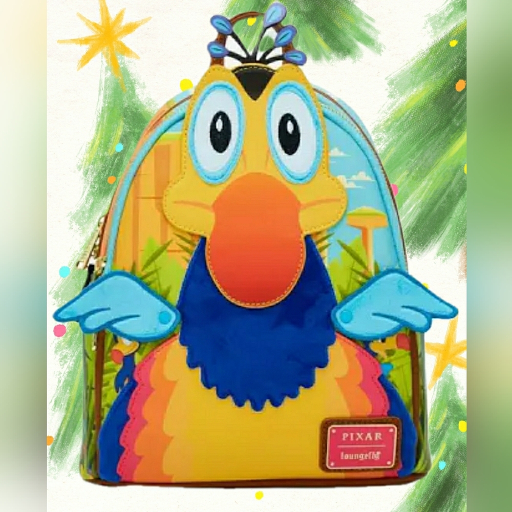 💙💚💛NWT Loungefly Pixar Kevin with Colorful Designs💙💚💛 HE IS PERFECT!!!